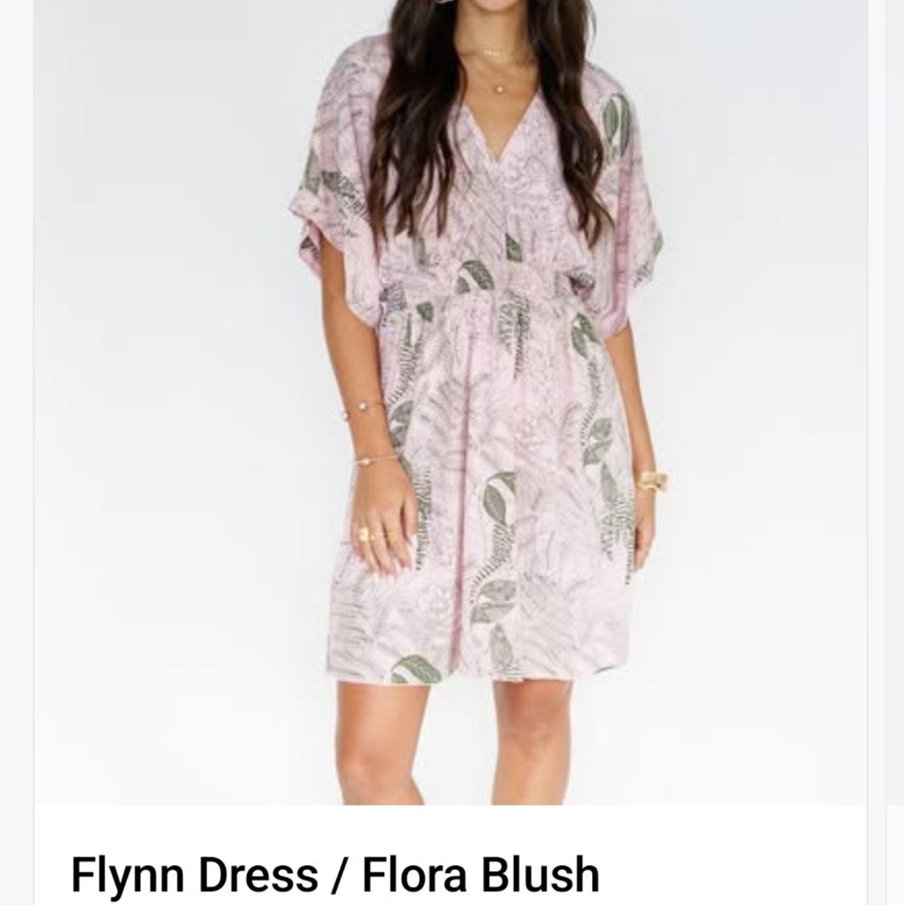 Khush Flynn Dress In Flora Blush (L)